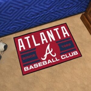 Atlanta Braves Starter Mat Accent Rug - 19in. x 30in.
