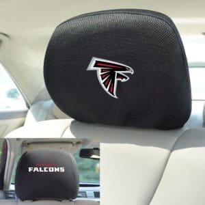 Atlanta Falcons Embroidered Head Rest Cover Set - 2 Pieces-12489