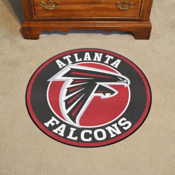 Atlanta Falcons Roundel Rug - 27in. Diameter-17950