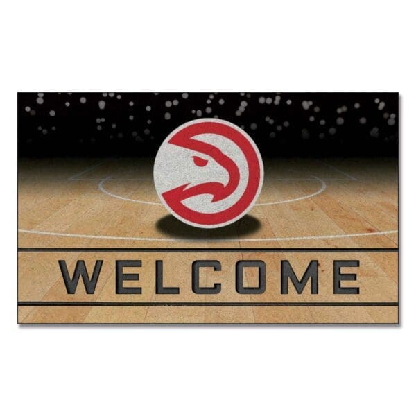 NBA - Atlanta Hawks - Rubber Door Mat - 18in. x 30in. - Image 2