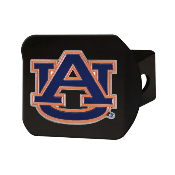 NCAA - Auburn University Tigers - Black Metal Hitch Cover - 3D Color Emblem - Image 2