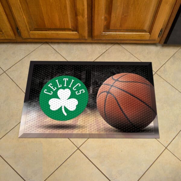Boston Celtics Rubber Scraper Door Mat-19066