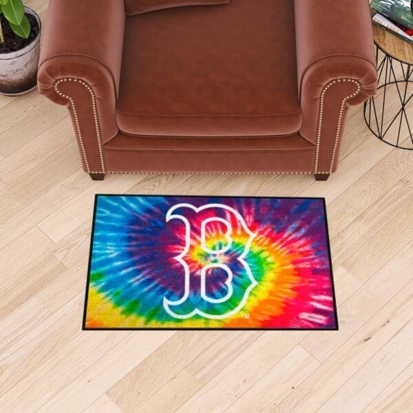 Boston Red Sox Tie Dye Starter Mat Accent Rug - 19in. x 30in.-34919