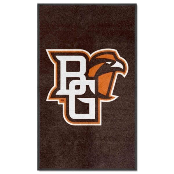 NCAA - Bowling Green State University Falcons - 3X5 High-Traffic Mat with Durable Rubber Backing - Portrait Orientation - Image 2