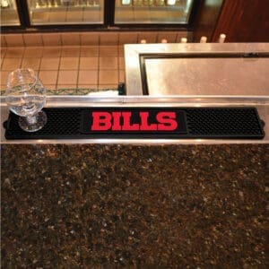 Buffalo Bills Bar Drink Mat - 3.25in. x 24in.-17899