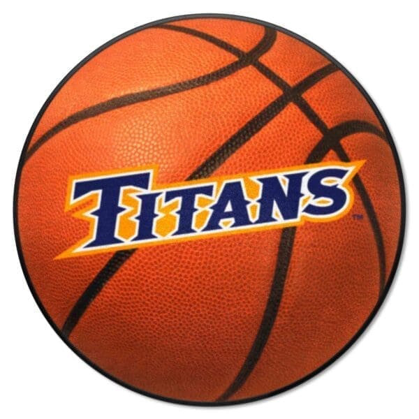 NCAA - Cal State - Fullerton Titans - Basketball Rug - 27in. Diameter - Image 2