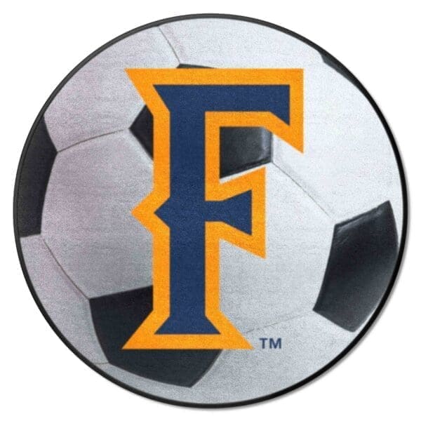 NCAA - Cal State - Fullerton Titans - Soccer Ball Rug - 27in. Diameter - Image 2