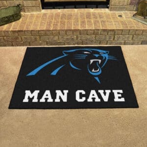 Carolina Panthers Man Cave All-Star Rug - 34 in. x 42.5 in.-14276