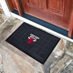 Chicago Bulls Heavy Duty Vinyl Medallion Door Mat - 19.5in. x 31in.-11404