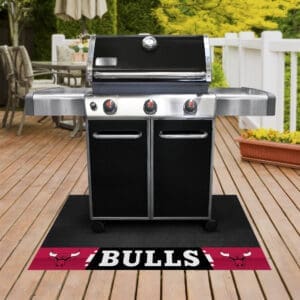 Chicago Bulls Vinyl Grill Mat - 26in. x 42in.-14199