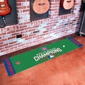 Chicago Cubs 2016 World Series Champions Putting Green Mat - 1.5ft. x 6ft.-21801