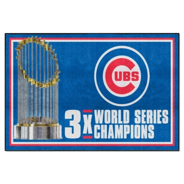 MLB - Chicago Cubs - Dynasty 5ft. x 8 ft. Plush Area Rug - Image 2