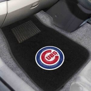 Chicago Cubs Embroidered Car Mat Set - 2 Pieces-10742