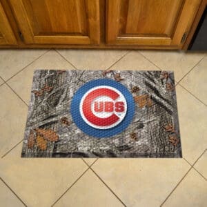 Chicago Cubs Rubber Scraper Door Mat Camo-19013