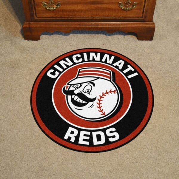 Cincinnati Reds Roundel Rug - 27in. Diameter-32451