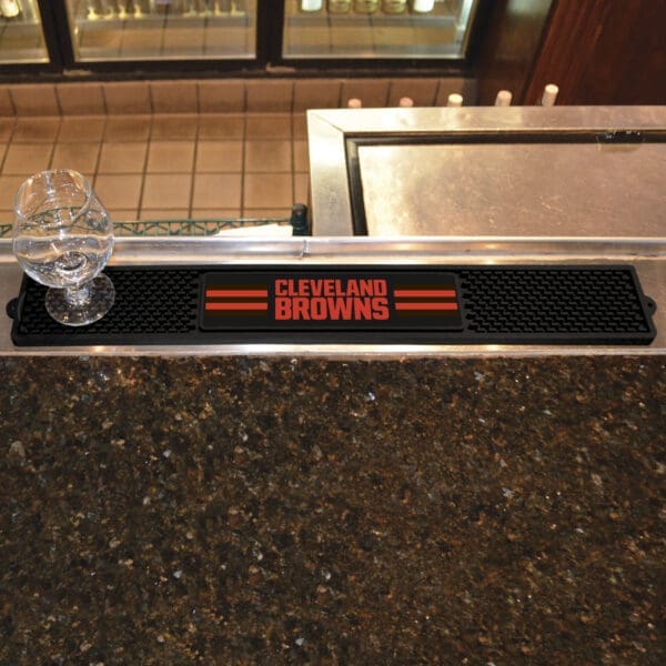Cleveland Browns Bar Drink Mat - 3.25in. x 24in.-13982
