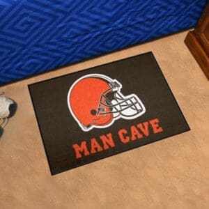 Cleveland Browns Man Cave Starter Mat Accent Rug - 19in. x 30in.-14289