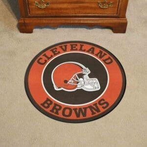 Cleveland Browns Roundel Rug - 27in. Diameter-17681