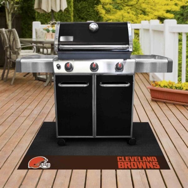 Cleveland Browns Vinyl Grill Mat - 26in. x 42in.-12181