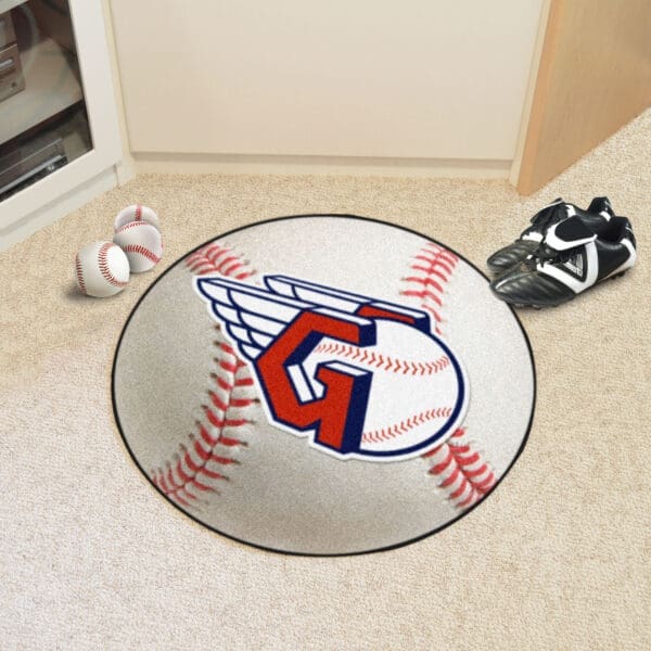 Cleveland Guardians Baseball Rug - 27in. Diameter-16912
