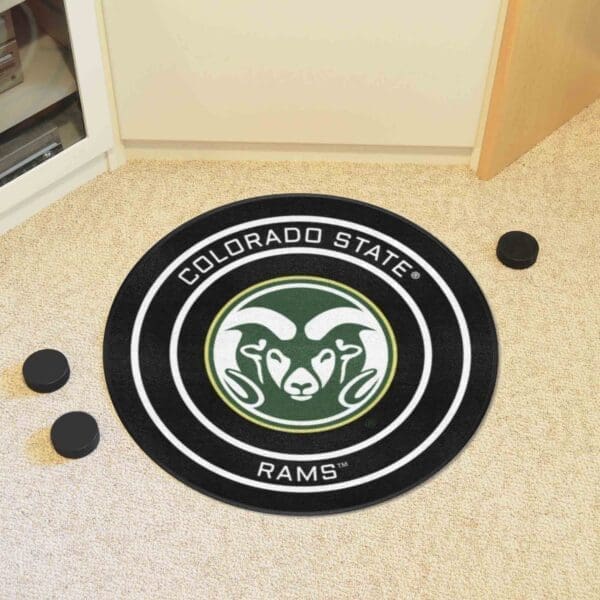 Colorado State Hockey Puck Rug - 27in. Diameter-33161