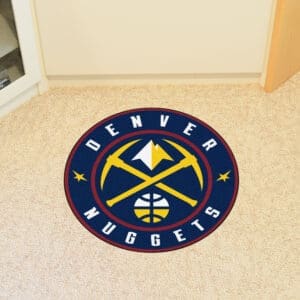 Denver Nuggets Roundel Rug - 27in. Diameter-18833