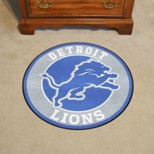 Detroit Lions Roundel Rug - 27in. Diameter-17958