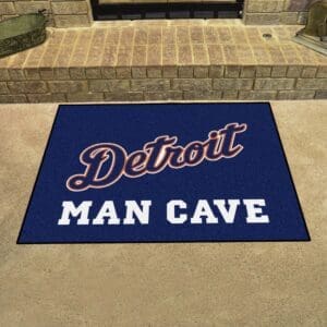 Detroit Tigers Man Cave All-Star Rug - 34 in. x 42.5 in.-31407