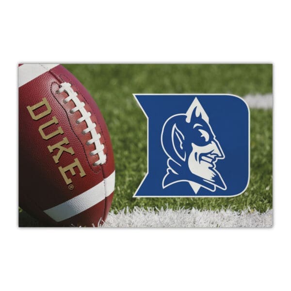 NCAA - Duke University Blue Devils - Rubber Scraper Door Mat - Image 2