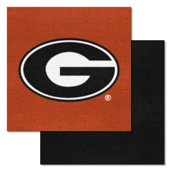 NCAA - University of Georgia Bulldogs - Team Carpet Tiles - 45 Sq Ft. - Image 2