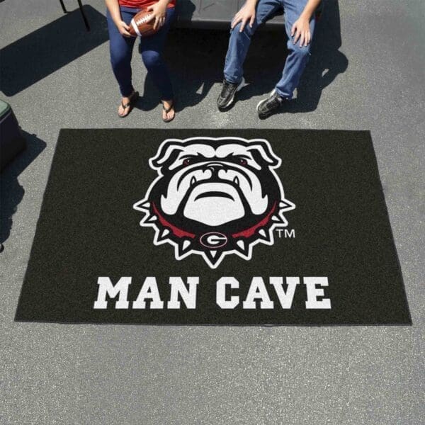 Georgia Bulldogs Man Cave Ulti-Mat Rug - 5ft. x 8ft.-22878