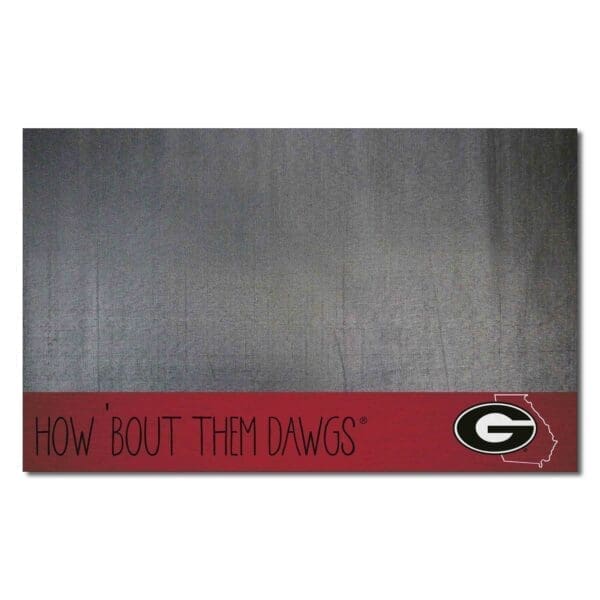 NCAA - University of Georgia Bulldogs - Southern Style Vinyl Grill Mat - 26in. x 42in. - Image 2