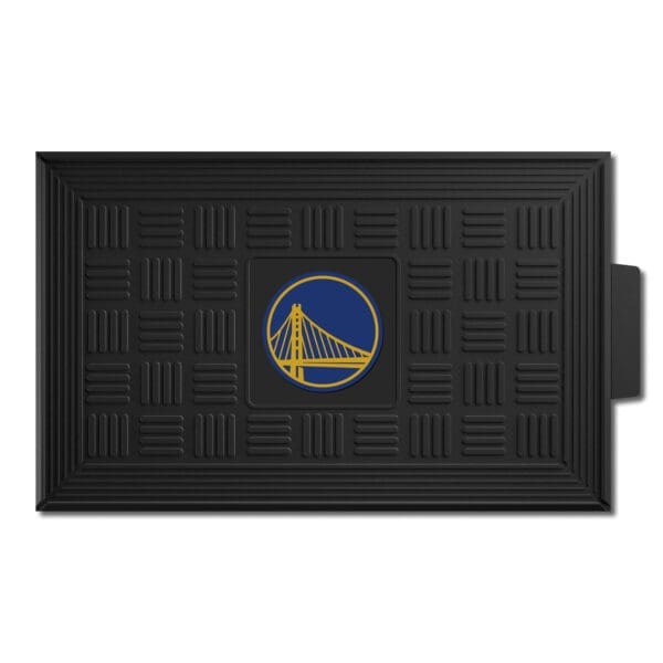 NBA - Golden State Warriors - Heavy Duty Vinyl Medallion Door Mat - 19.5in. x 31in. - Image 2