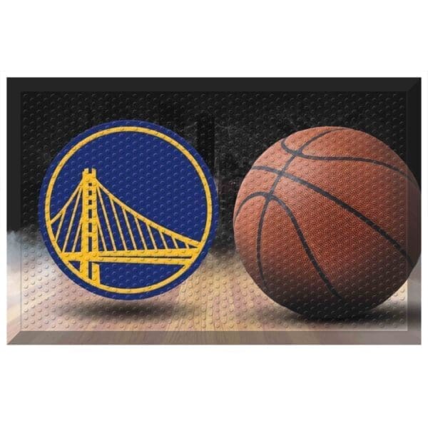 NBA - Golden State Warriors - Rubber Scraper Door Mat - Image 2