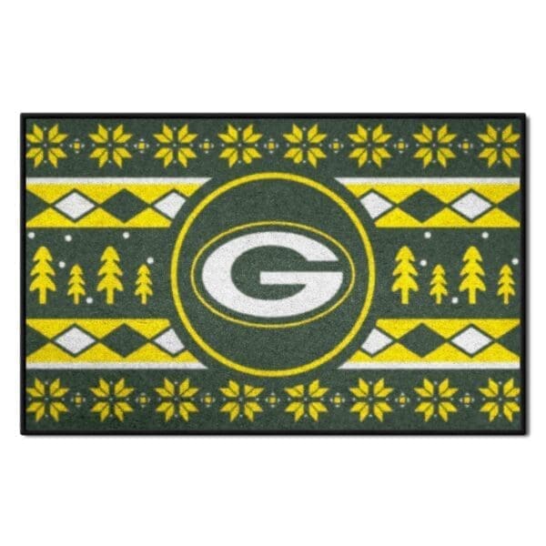 NFL - Green Bay Packers - Holiday Sweater Starter Mat Accent Rug - 19in. x 30in. - Image 2