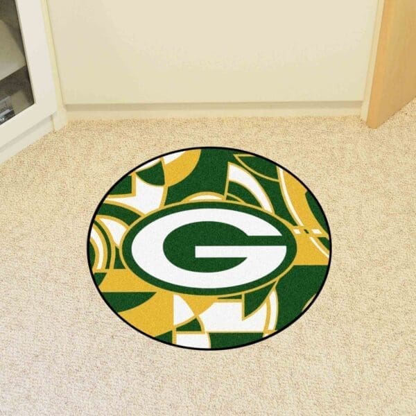 Green Bay Packers Roundel Rug - 27in. Diameter XFIT Design-23268