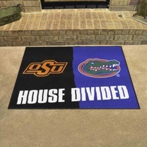 House Divided - Oklahoma State / Florida House Divided House Divided Rug - 34 in. x 42.5 in.-22004