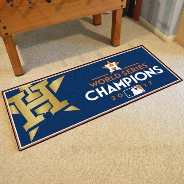 Houston Astros 2017 MLB World Series Champions Baseball Runner Rug - 30in. x 72in.-21675