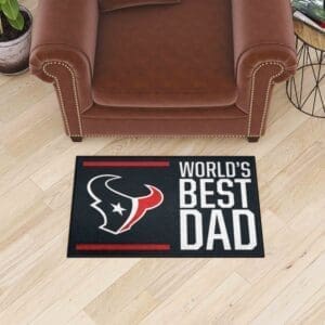 Houston Texans Starter Mat Accent Rug - 19in. x 30in. World's Best Dad Starter Mat-18169
