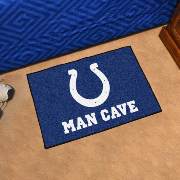 Indianapolis Colts Man Cave Starter Mat Accent Rug - 19in. x 30in.-14313