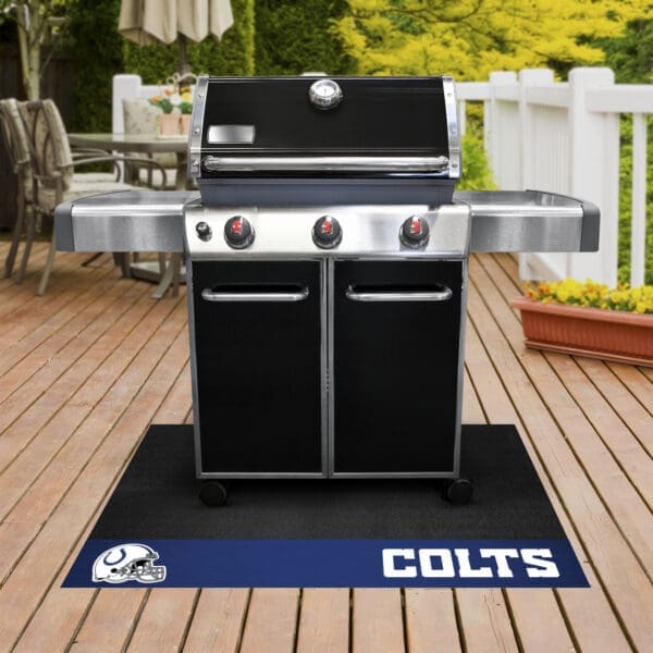 Indianapolis Colts Vinyl Grill Mat - 26in. x 42in.-12187
