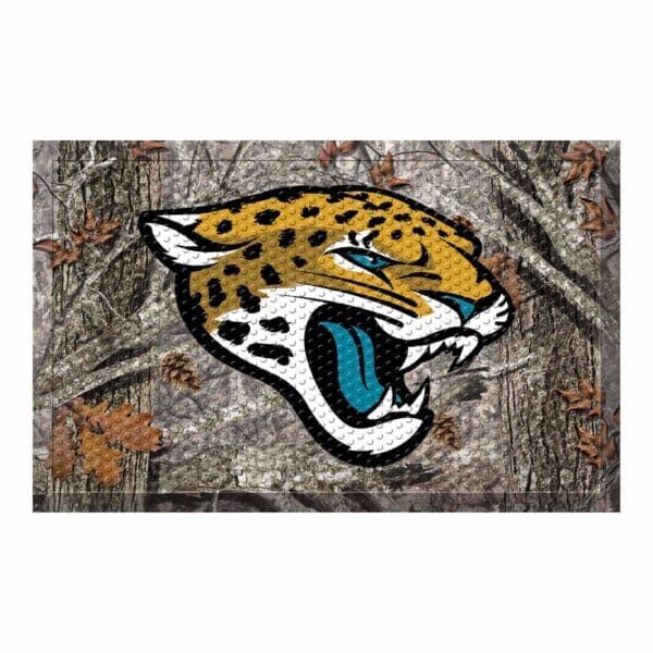 NFL - Jacksonville Jaguars - Rubber Scraper Door Mat Camo - Image 2