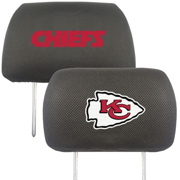 NFL - Kansas City Chiefs - Embroidered Head Rest Cover Set - 2 Pieces - Image 2