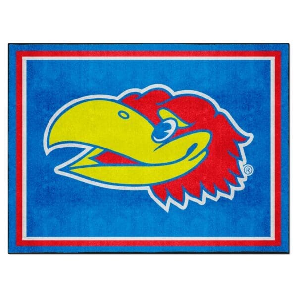 NCAA - University of Kansas Jayhawks - 8ft. x 10 ft. Plush Area Rug - Image 2