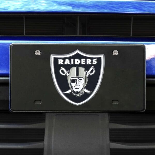 Las Vegas Raiders 3D Black License Plate-33612