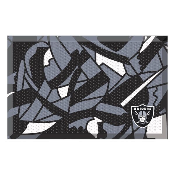 NFL - Las Vegas Raiders - Rubber Scraper Door Mat XFIT Design - Image 2
