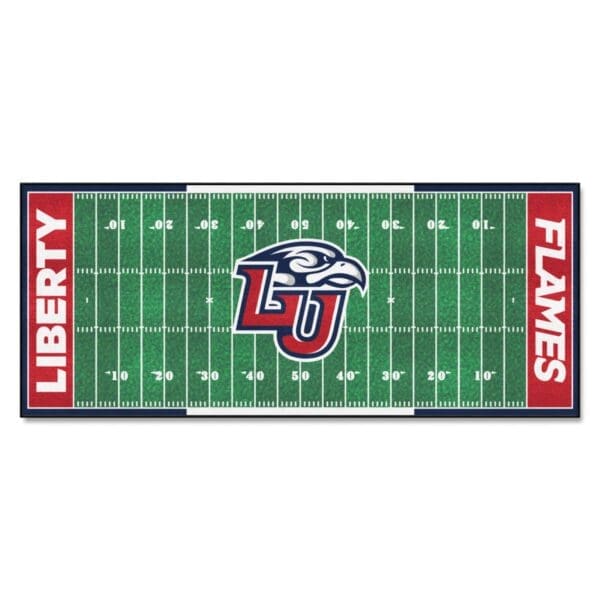 NCAA - Liberty University Flames - Field Runner Mat - 30in. x 72in. - Image 2