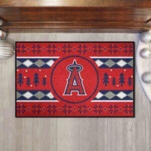 Los Angeles Angels Holiday Sweater Starter Mat Accent Rug - 19in. x 30in.-26401