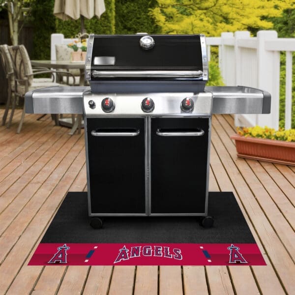 Los Angeles Angels Vinyl Grill Mat - 26in. x 42in.-12157
