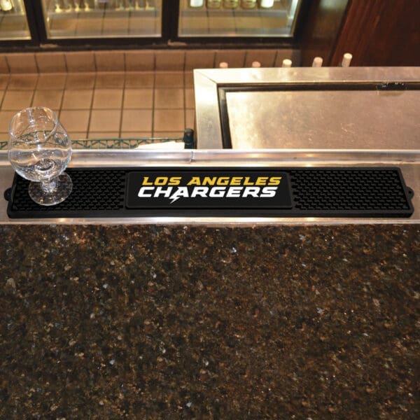 Los Angeles Chargers Bar Drink Mat - 3.25in. x 24in.-20514